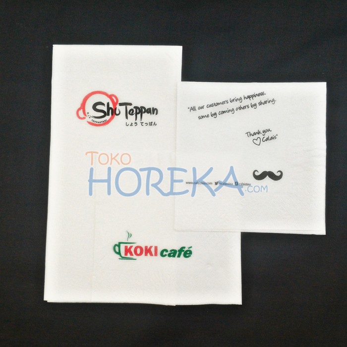 tissue cetak logo