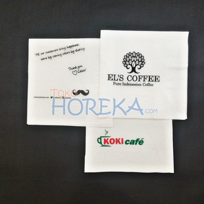 tissue cocktail napkin cetak logo